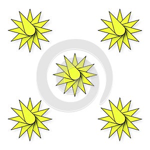 Colorful seamless 3d star pattern illustration for website or blog background