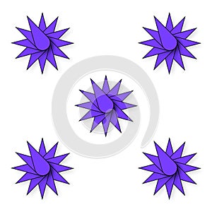 Colorful seamless 3d star pattern illustration for website or blog background