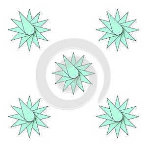 Colorful seamless 3d star pattern illustration for website or blog background