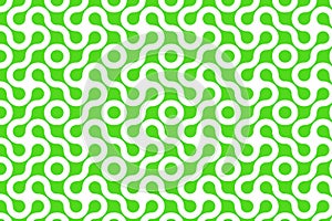 Colorful Seamless Geometric Pattern with Hexagons and Circles\