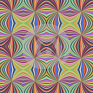 Colorful seamless hypnotic abstract spiral ray stripe pattern background