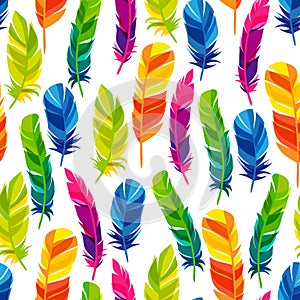 Colorful seamless pattern with bright abstract