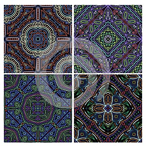 Colorful seamless tiling texture collection