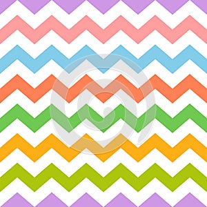 Colorful seamless zig zag pattern photo