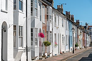 Colorful serial houses in Brighton