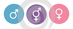 colorful set of restroom icons including gender neutral icon pictogram