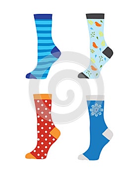 Colorful set of socks