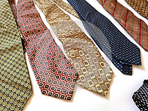 Colorful set of ties