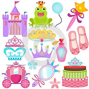 A colorful set of Vector Icons : Sweet Princess Se