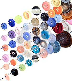 Colorful sewing buttons