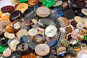 Colorful sewing buttons