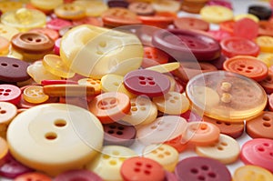 Colorful sewing buttons background