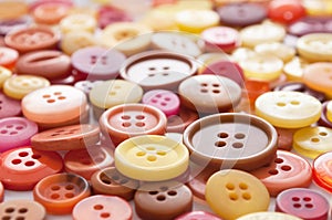 Colorful sewing buttons background