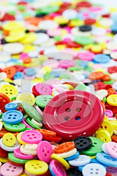 Colorful sewing buttons clasper