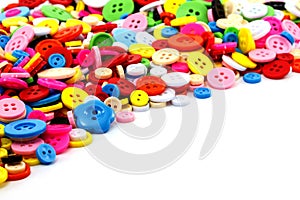 Colorful sewing buttons clasper