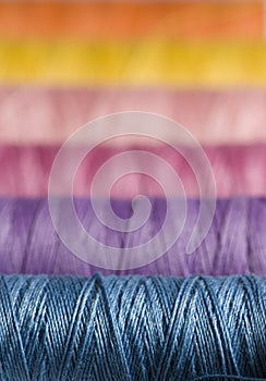 Colorful sewing thread
