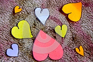 Colorful shaped cut outs wallpaper