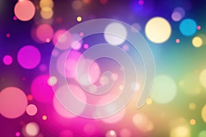 colorful sharp Abstract bokeh background. ai generative