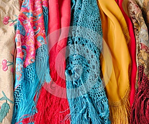 Colorful shawls