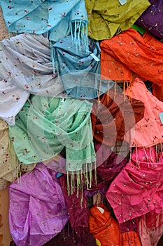 Colorful shawls