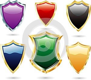 Colorful shields