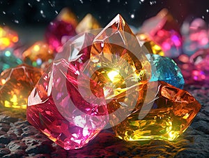 Colorful and Shiny Crystal Gems