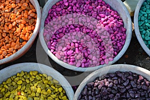 Colorful shiny stones beautiful background