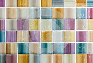 Colorful Shiny Tile Glass Background Texture for Modern Interior Design