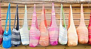 The colorful shopping bags photo