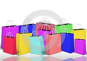 Colorful shopping bags