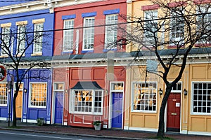Colorful shops