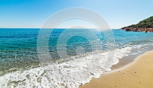 Colorful shore in Perdepera beach