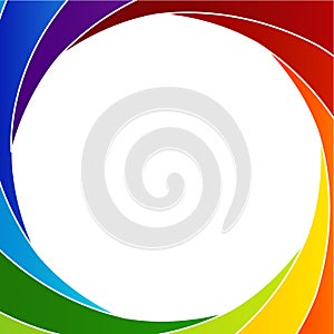 Colorful Shutter aperture design element