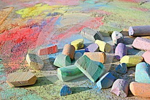Colorful Sidewalk Chalk