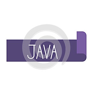 Colorful silhouette of label text Java