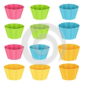Colorful Silicone Cupcake Liners Baking Cups