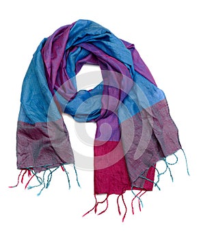 Colorful silk scarf