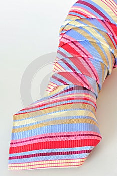 Colorful silk tie