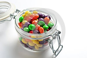 Colorful skittles candies