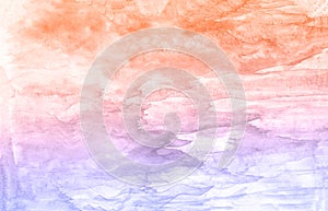 Colorful sky abstract watercolor background. photo