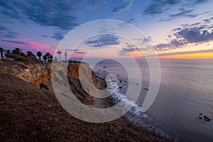 Colorful Sky after Sunset at Point Vicente Lighthouse