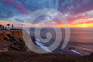 Colorful Sky after Sunset at Point Vicente Lighthouse