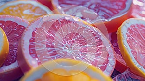 Colorful Slices of Oranges in Aesthetic and Carnivalcore Style