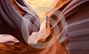 The colorful slot canyons of Antelope Canyon