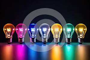 colorful smart bulbs grouped together