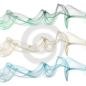 Colorful Smoke image green blue cream