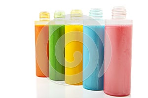 Colorful soap in a row