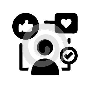 Social media icon photo