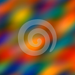 Colorful Soft Blurred Fantasy Background. Abstract Art Color Glow. Rainbow Colors Effect. Warm Tone Illustration. Artistic