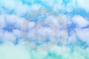 Colorful soft cloud and sky for background